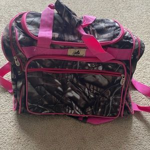 Pink with Camo duffle bag